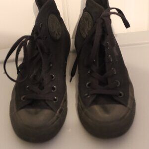 Converse Chuck Taylor All Star Mono Black High Top Sneakers Unisex W 7.5 M 5.5